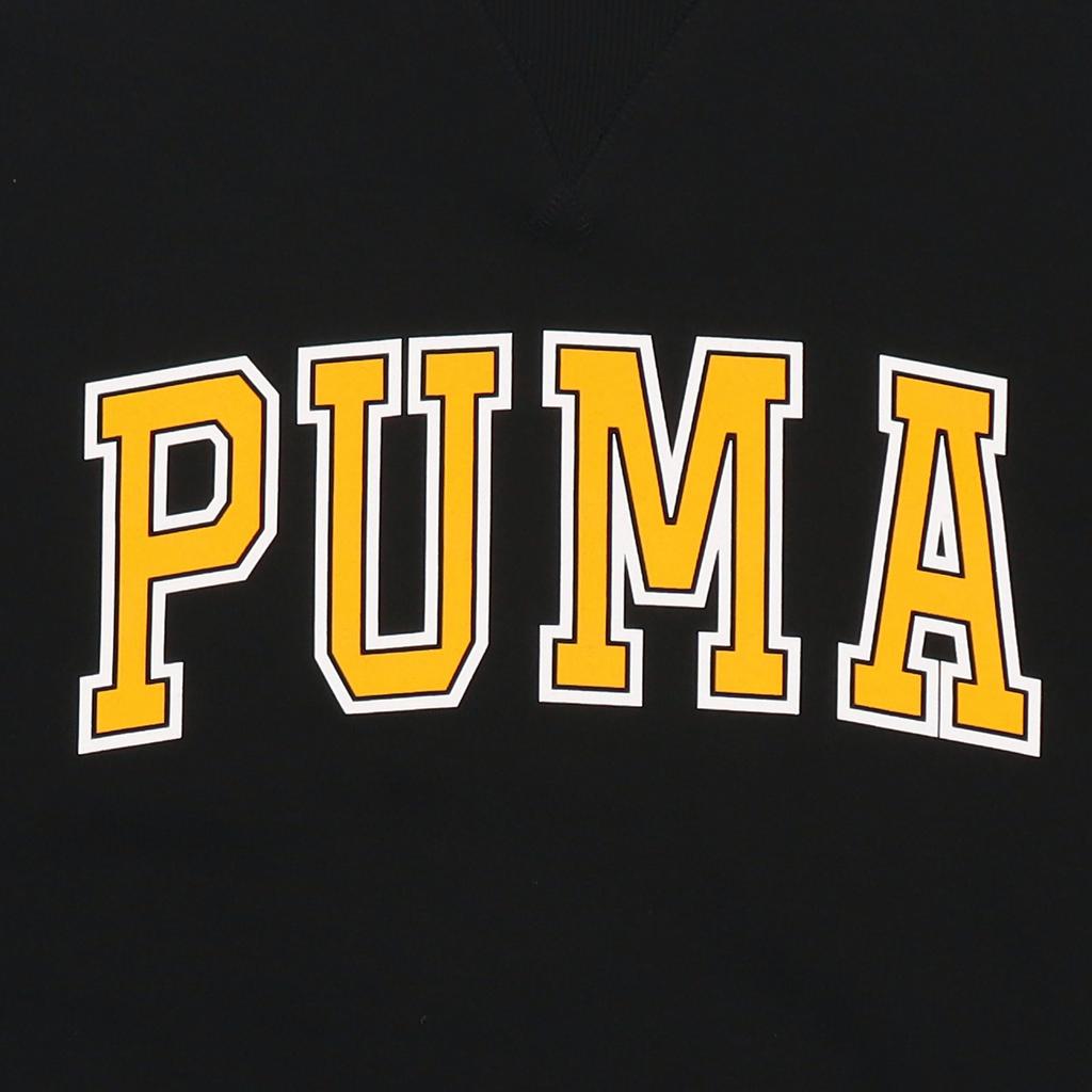 Puma Мужская толстовка с круглым вырезом и логотипом, с длинным рукавом, в американском стиле, черная 536769-01