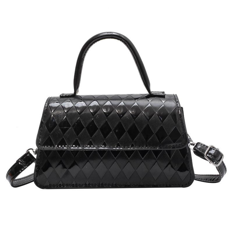 Trendy Street Style Crossbody Bag Chic Handheld Small Square Purse For Daily Use