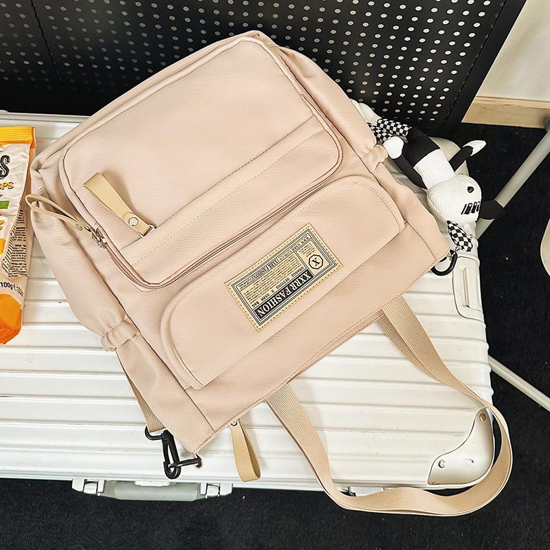 Школьные рюкзаки Студенты колледжа Девушки Старшеклассники Рюкзак большой вместимости Бордовый Рюкзаки для учеников средней школы