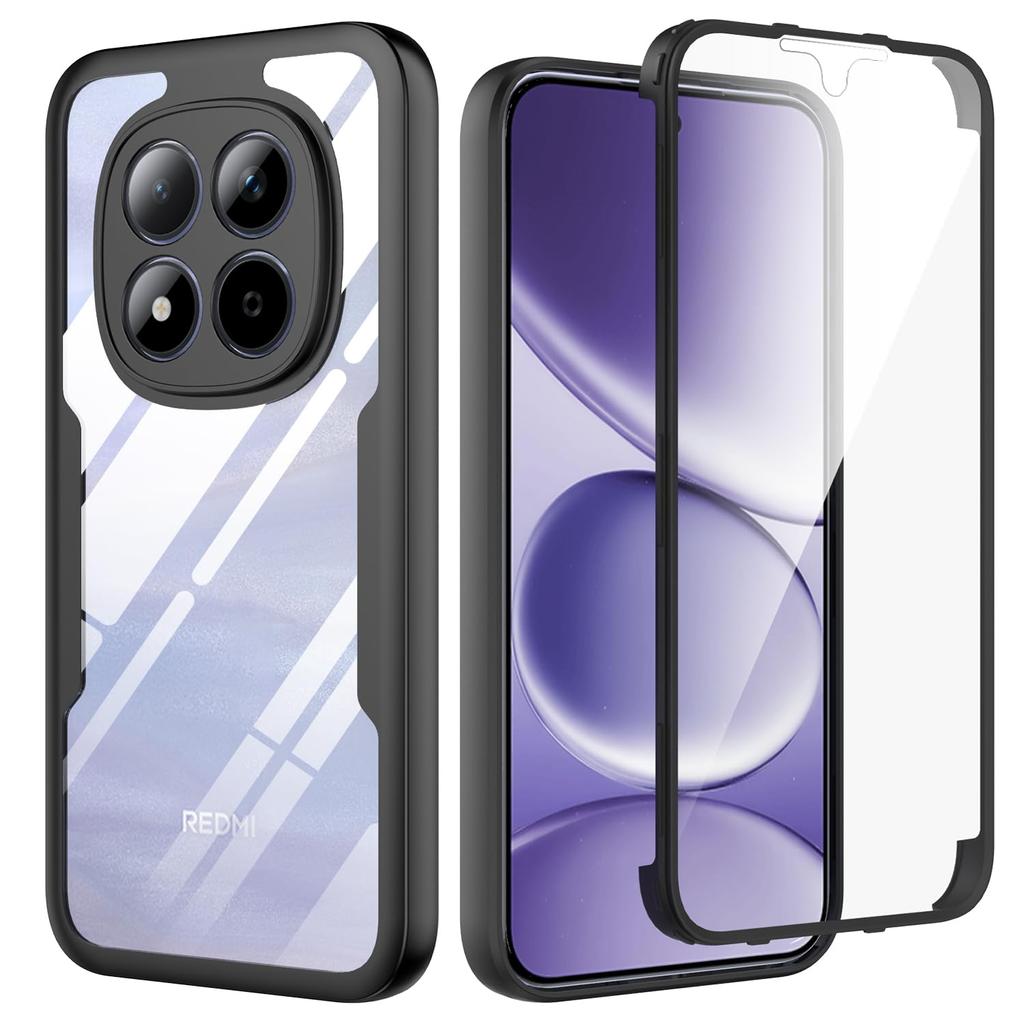 Case For Xiaomi Redmi Note 15 Pro Plus Note 14 13 5G 12 11 10 10S 360 Full body Bult-in Screen Protector Cover Housing Gift