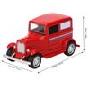 Игрушечная машина из сплава, винтажная модель транспортного средства, детская игрушка для детей, идущая назад(красный )