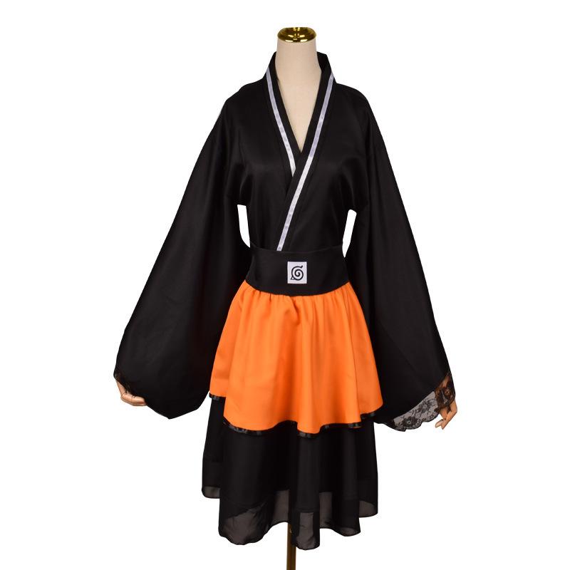 Anime Naruto Shippuden Uzumaki Naruto Akatsuki Kakashi Sasuke Lolita Kimono Dress Anime Cosplay Costume Party Uniform Clothes Suit