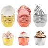 100Pcs Cake Cups Grease-Proof Heat Resistant Aluminum Foil Cupcake Liners Wrappers Baking Supplies