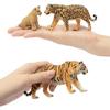 TOYMANY Набор из 8 фигурок диких животных, Семья диких животных со львом, тигром, ягуаром и детенышем гепарда, Реалистичные модели животных, Популярные игрушки-животные,