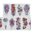 20 шт. Временные тату-наклейки Водостойкие Долговечные Цветочные Поддельные татуировки для женщин