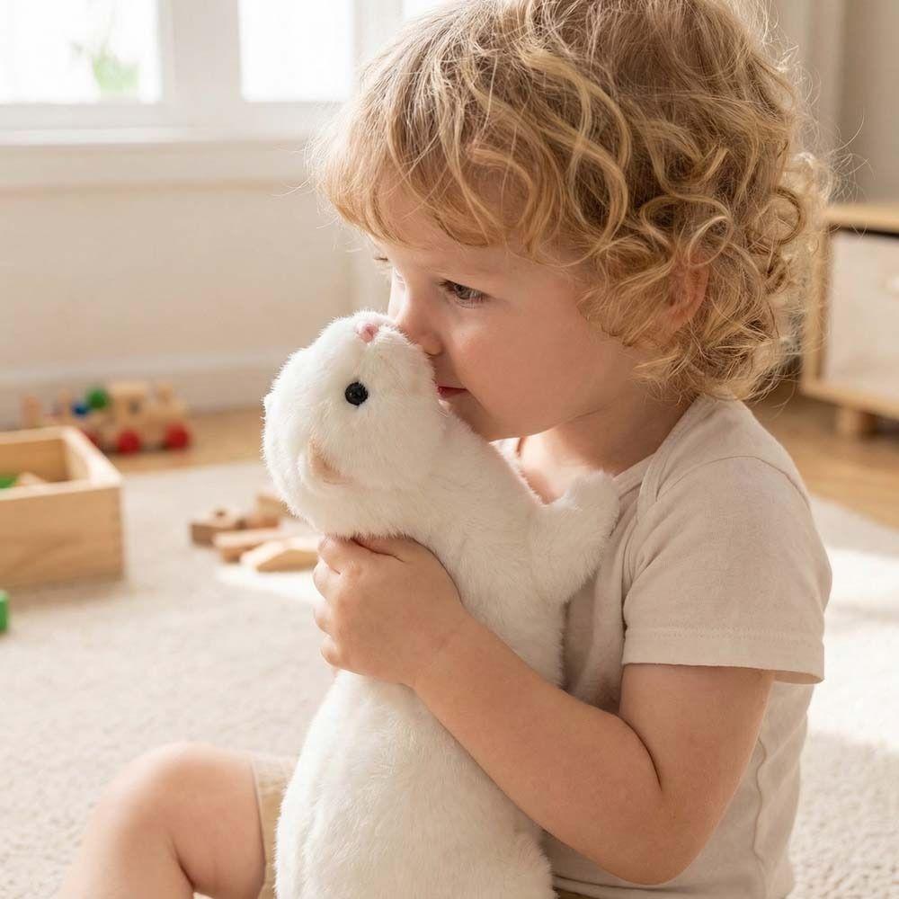 Realistic Design Plush Ferret Stuffed Toy Lifelike Appearance Ferret Stuffed Animal Kids Gift