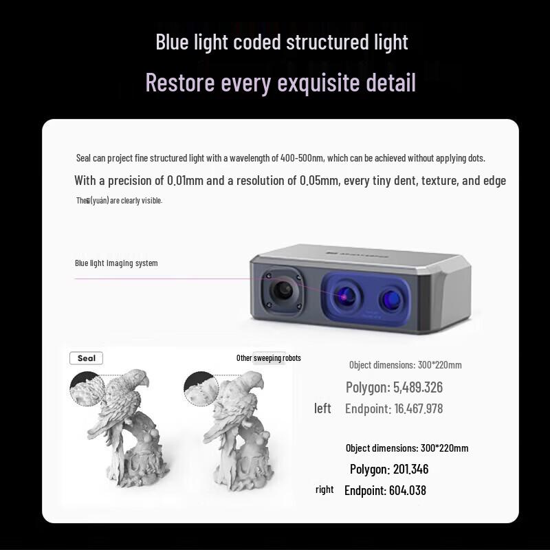 JIMUMAYDA Seal Lite Профессиональный ручной 3D-сканер