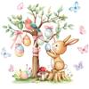 2026 Easter Egg Tree Электростатические наклейки для окон и стеклянных входов