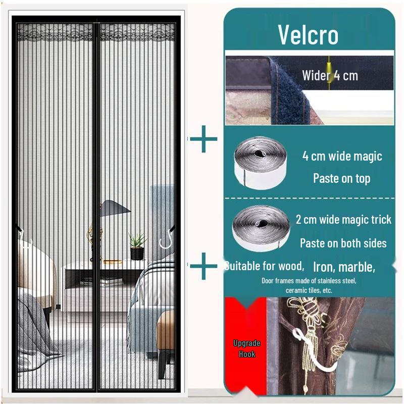 Индивидуальная магнитная противомоскитная штора на дверь с установкой без сверления