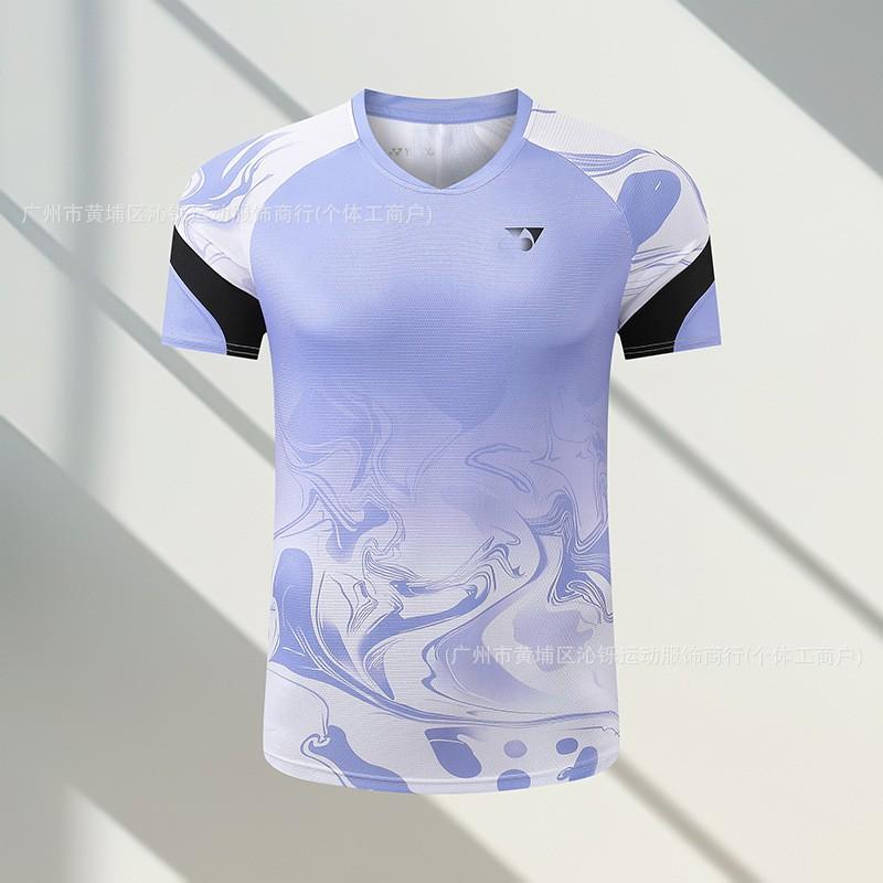 Unisex Quick-Dry Badminton Shirt Men Women Kids Breathable Sport T-Shirt Athletic Top