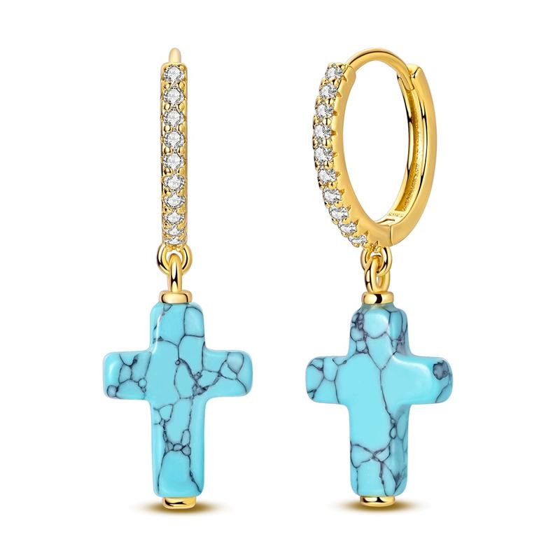 Hot Selling 925 Sterling Silver Blue Stars Butterfly Zircon Exquisite Earrings Suitable For Girls' Charming Jewelry Gifts