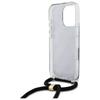 Etui do iPhone 16 Pro Guess Crossbody Cord 4G Print Czarny