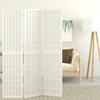 VidaXL Folding Room Divider 3 Panels 120x170 Cm White 352087