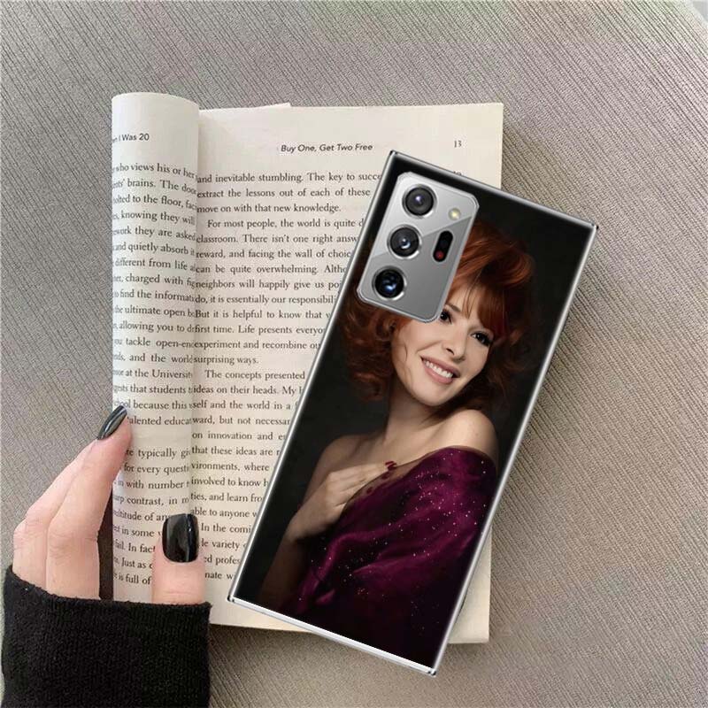 Чехол для телефона Mylene Farmer для Samsung Galaxy S25 Edge S24 S23 FE S22 S26 Ultra S21 S20 S10 Plus Capa Мягкий