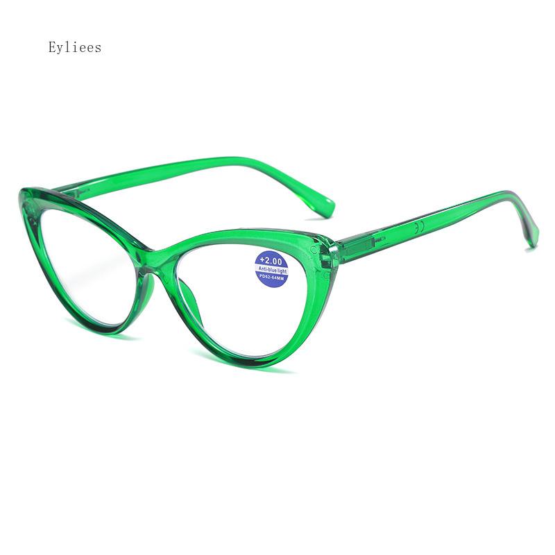 Большие Оверсайз Очки для Чтения для Женщин Мужчин Модные Ретро Очки для Дальнозоркости Трендовые Популярные Кошачий Глаз Анти-синий Пресбиопия