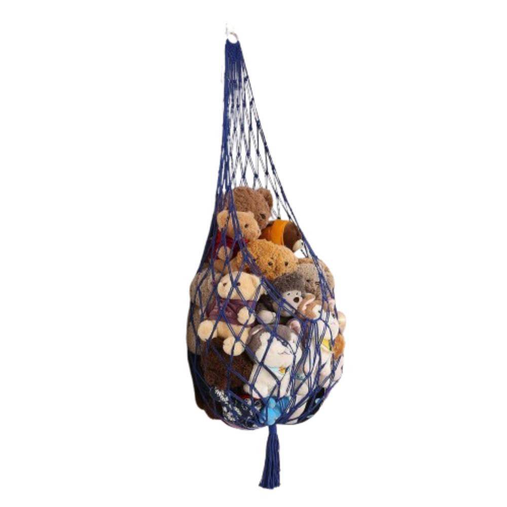 Wall Mounted Hanging Net Organizer INS Stuffed Doll Storage Holder Plush Toy Hammock  Playroom