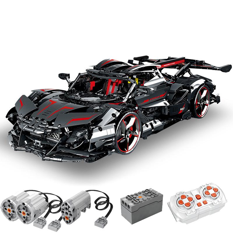 В НАЛИЧИИ 90009B MOC Технический спортивный автомобиль с дистанционным управлением Строительные блоки Модель Кирпичи Собираемые игрушки для мальчиков Рождественский подарочный набор
