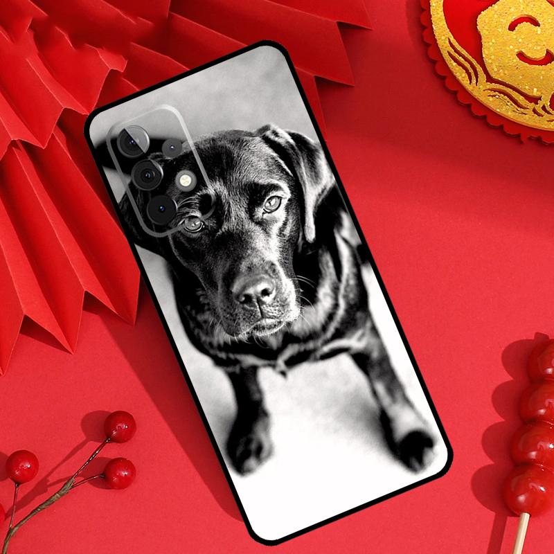 Черный лабрадор Собака Чехол Для Samsung Galaxy M15 M55 M31 M13 M11 M12 M14 M06 M16 M36 M56 M53 M32 M52 M35 M34 M54
