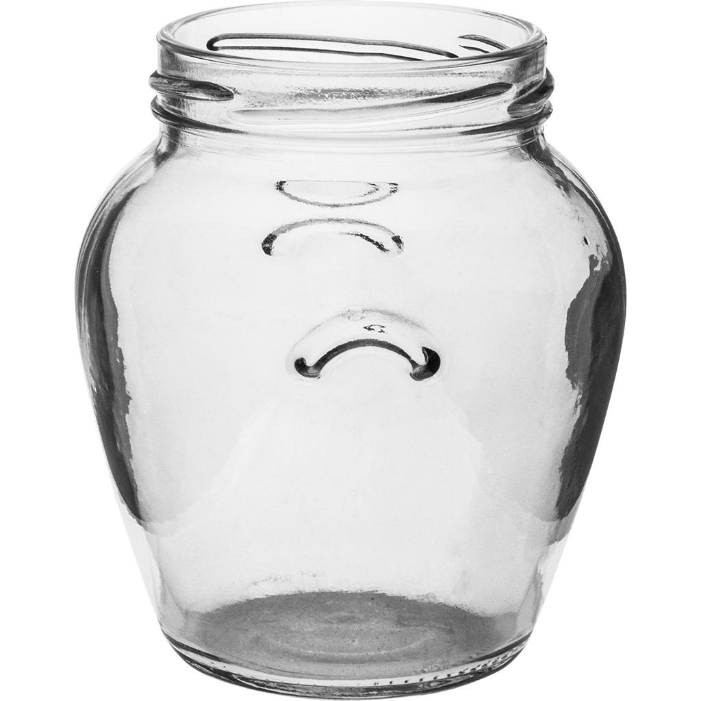 Decorative Glass Jars for Preserves with Lids