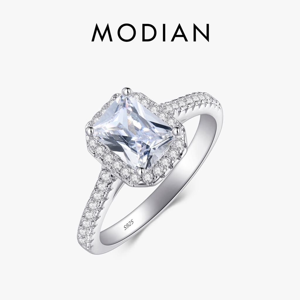 R&J 925 Solid Silver Rings For Women Wedding Jewelry Bijoux AAAAA zirconia vintage Accessories Engagement Bague Bijouterie