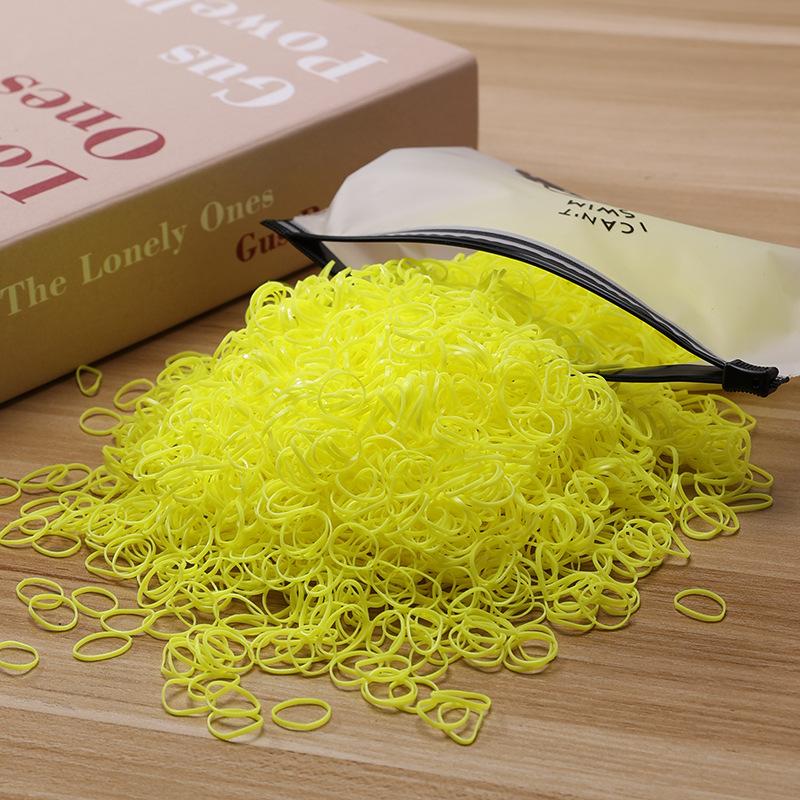 500/1000/2000 шт. Девочки Разноцветные Одноразовые Резинки Резинки для Волос Повязка на Голову Детские Резинки для Хвоста Детские Аксессуары для Волос