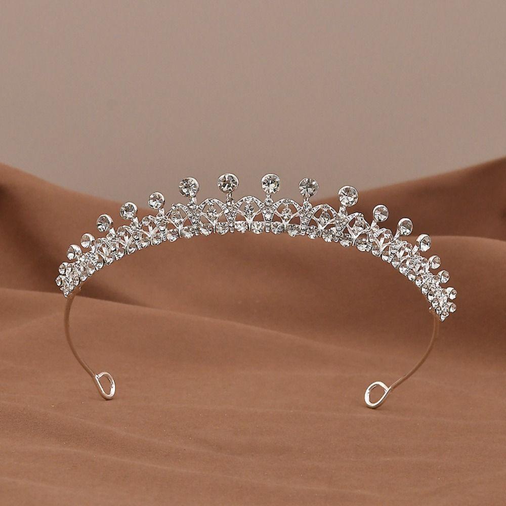 Hair Jewelry Wedding Hair Jewelry Zircon Princess Tiara Diadem Rhinestone Headband  Girls