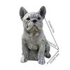 Garden Dog Statue Ornament Realistic Resin Animal Sculpture for Outdoor Decoration Dog Lover Gift