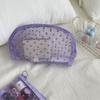 Mesh Cosmetic Bag Wave Point Storage Bag Portable Makeup Bag  Outdoor
