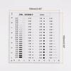 uxcell High-Precision SEC Size Estimation Chart, 10x10cm, Transparency Defect Detection Film Ruler for Diameter and Line Width Defect Measurement