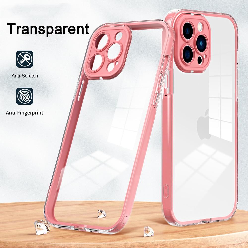 KEYSION Противоударный прозрачный чехол для iPhone 15 Pro Max 14 Plus, прозрачный силиконовый чехол из ТПУ + чехол для телефона из поликарбоната для iPhone 13 12 11 Pro Max
