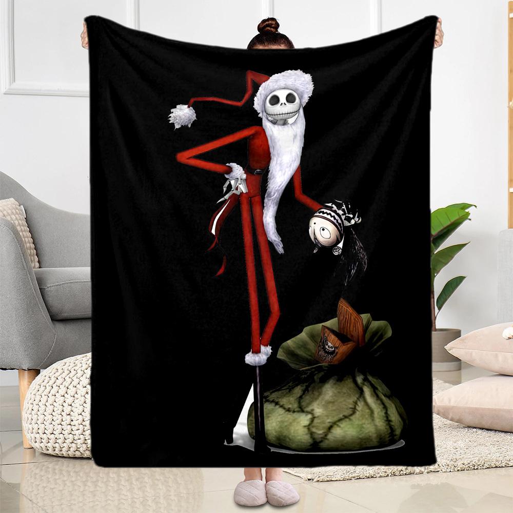 Christmas Nightmare Blanket Ultra-Soft Great for Bedding Couch Bed for All Seasons Playful Design Ideal Gift for Friends Family Couples Picnic
