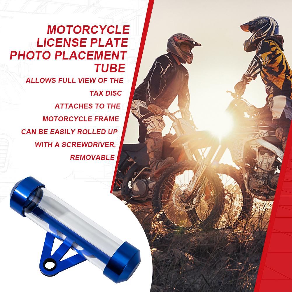 Водонепроницаемый безопасный тубус для талона техосмотра мотоцикла с шестигранным ключом, цилиндрический держатель-рамка, аксессуары для мотоцикла