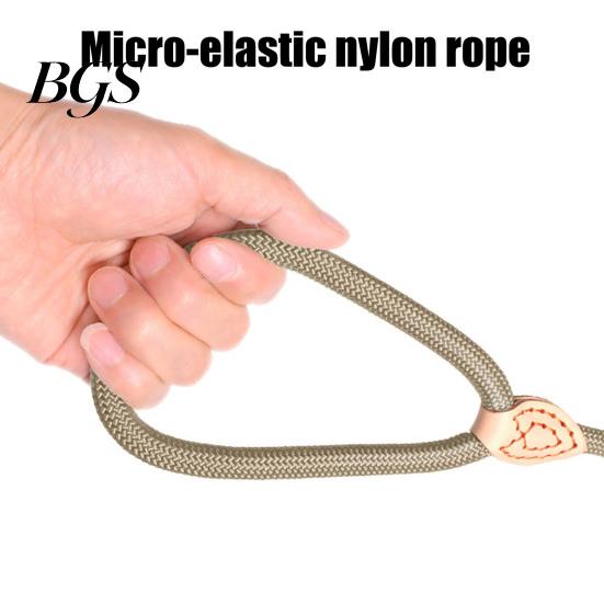 Dog Lead for Better Direction Control Slip Leads Dogs Heavy Duty Nylon Rope Leash Pet Car Travel Large Medium No Pull Training Walking Heavy-duty
