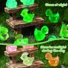 Non-Toxic 20Pcs Luminous Dinosaur Figurines Glow In Dark Mini Resin Animals For Fairy Garden Decor Gift