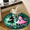 Witch and Princess Night Garden Chair mat Round Rug Office carpet, Non slip, Suitable for Living Rooms, Bedrooms,Decor1205926a