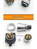 WS28 Reverse Mount Square Base Aviation Socket Connector, 26-Pin