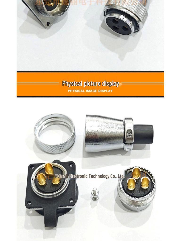 WS28 Reverse Mount Square Base Aviation Socket Connector, 26-Pin