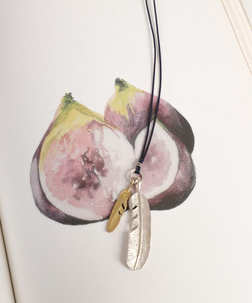 Серебряный кулон-ожерелье Selloria Diparma Leaf Colana