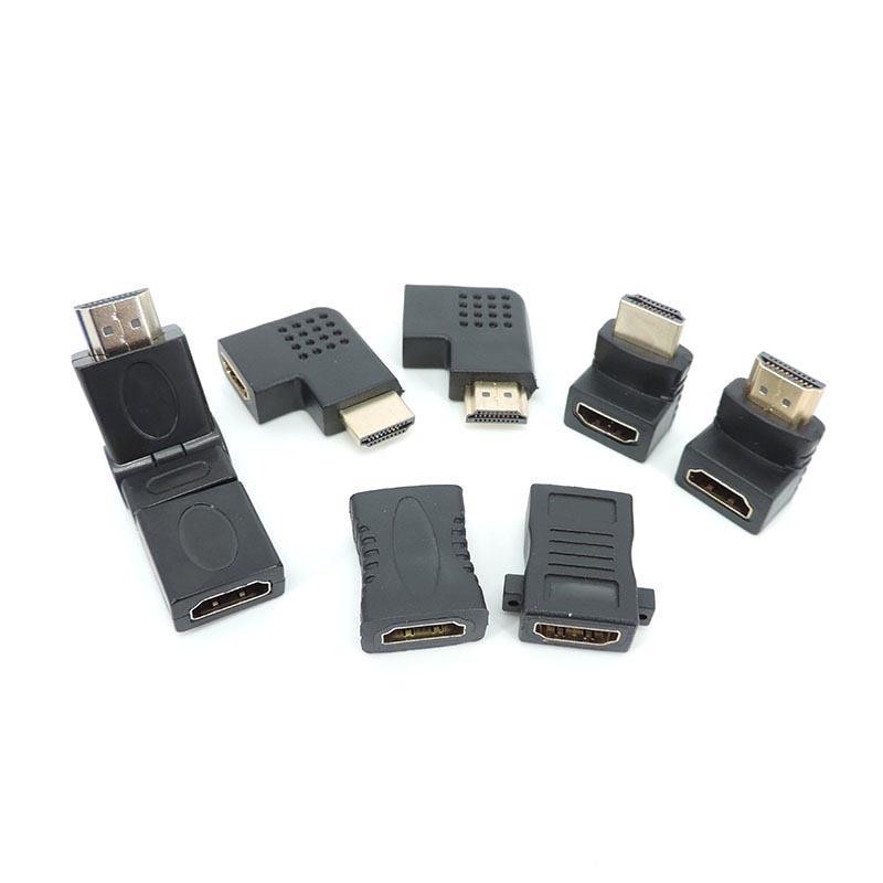 Male To Female Converter Adapter 90 270 Degree Right Angle 4K HD Connector Projetor Laptop HDMI-Compatible Extende