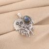 Natural Labradorite Gemstone 925 Sterling Silver Handmade Jewelry Pendant 1.49" CP-28-29