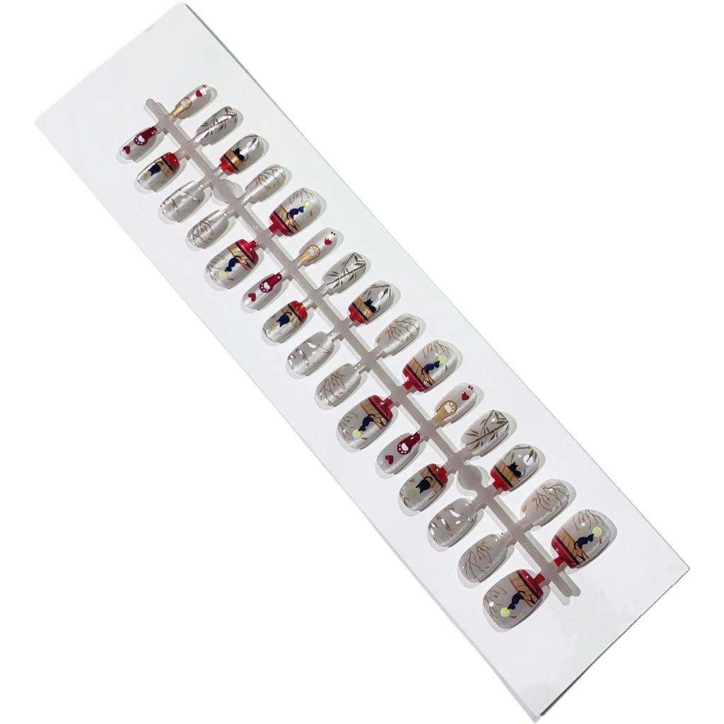 Spring Collection Cat Eye High-End Wearable Nails - Pre-Finished, Stylish Fake Nails (Styles 363-460)