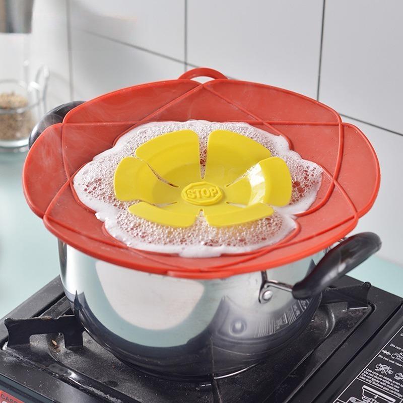 Силиконовая крышка, крышка от разлива, крышка для кастрюли, сковороды, кухонные аксессуары, посуда в форме цветка, кухонные инструменты, кухонные гаджеты