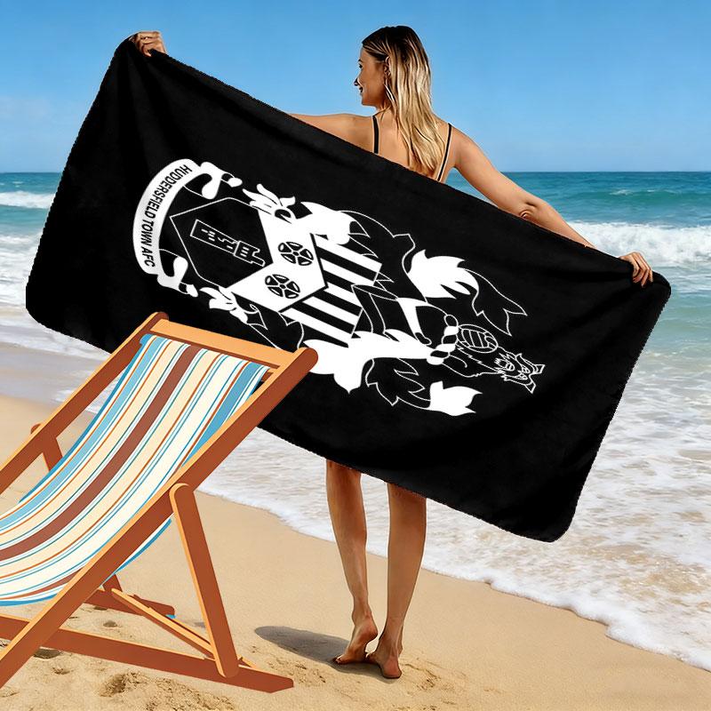 Huddersfield logo Beach Towel, Large Soft Quick Dry Towel for Beach Camping Swimming