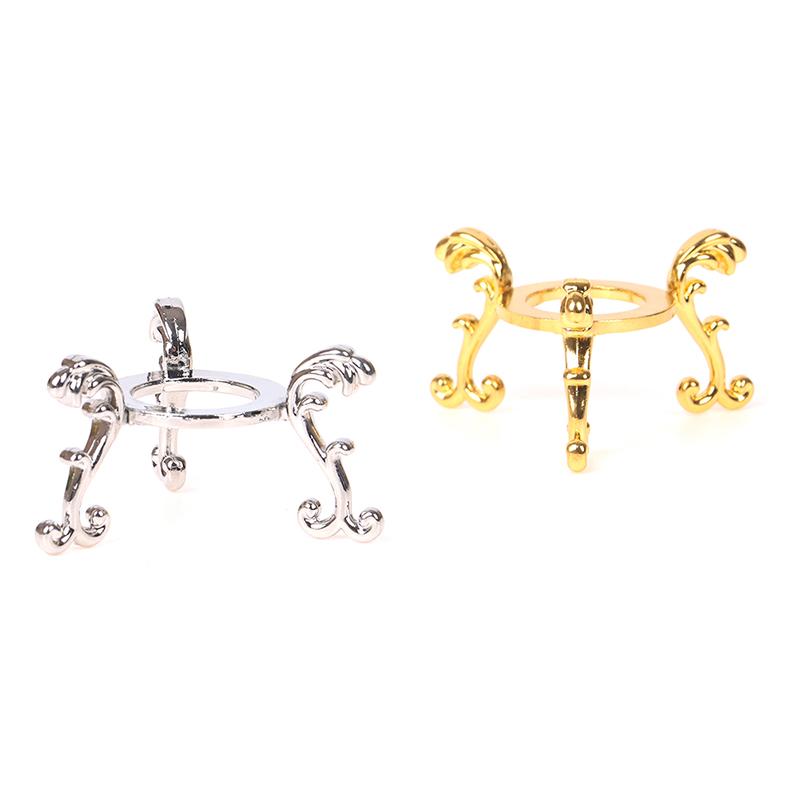Gold-Plated Display Gemstone Egg Support Base Crystal Ball Stand Holder Ornament