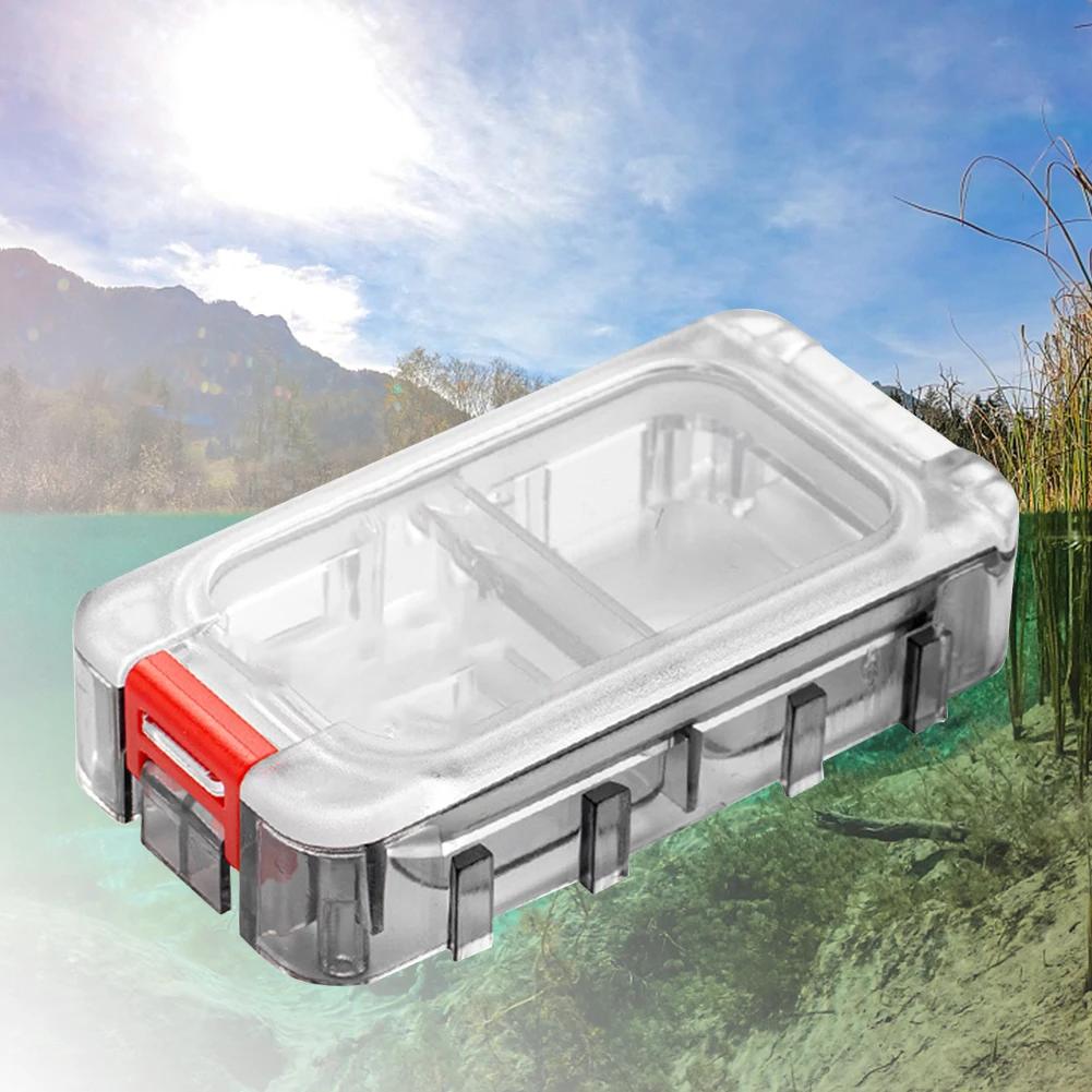 Ящик для рыболовных снастей Водонепроницаемый ящик для инструментов Двусторонний контейнер для хранения рыболовных крючков Органайзер для карповых аксессуаров Чехол для крючков и приманок