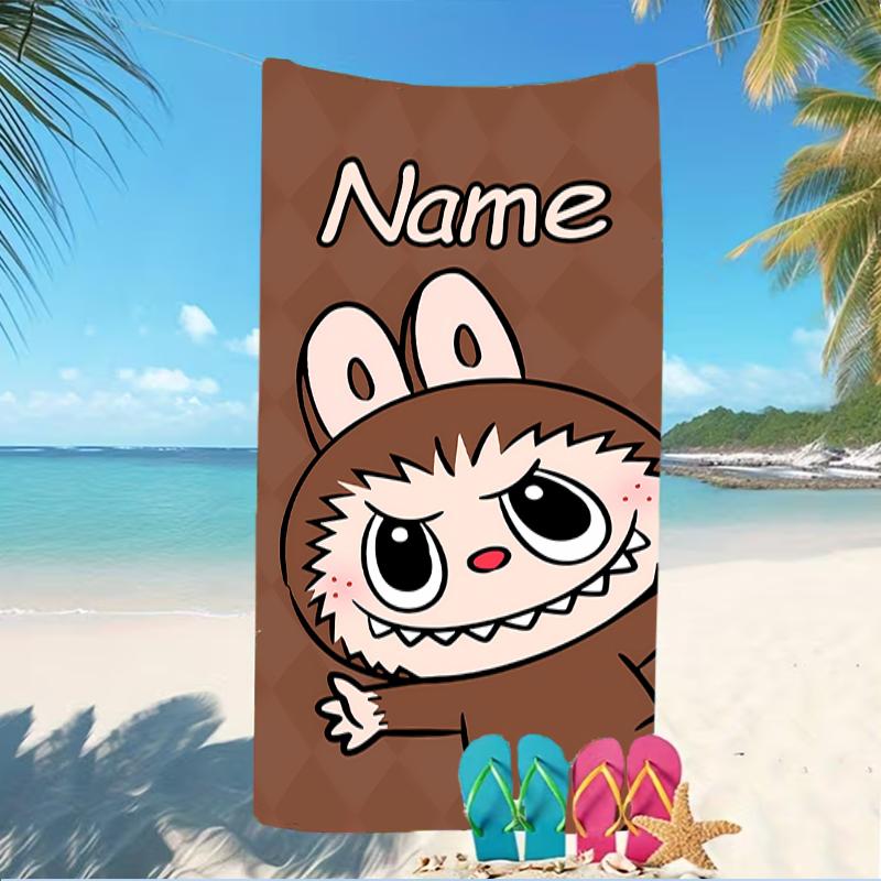 Customizable personalized beach towels Lububu themed designs.Suitable for the beach, yoga, sports;ideal as beach accessories