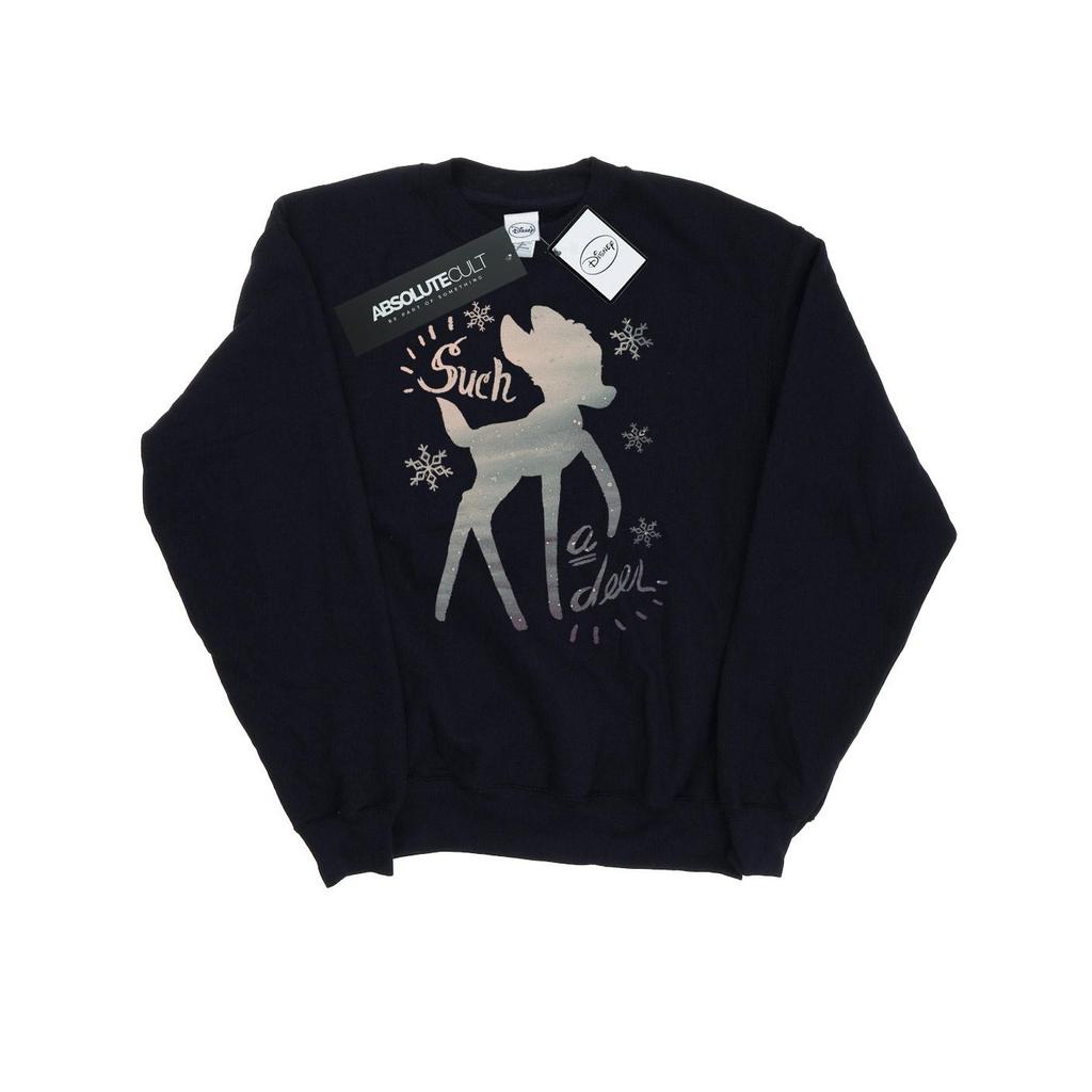 Disney Womens/Ladies Bambi Winter Deer Sweatshirt