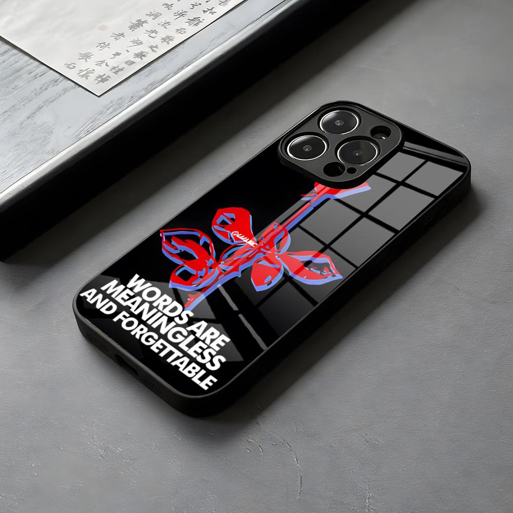 D-Depeche Mode Rock-ES Группа Чехол для телефона Стекло Для IPhone 16 15 14 Pro Max 13 12 Mini 11 X XS XR 8 Plus Для Прекрасного Samsung S 25 24