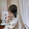 Mesh Bow Rhinestone Large Intestine Hair Tie Hair Rope Hair Accessories