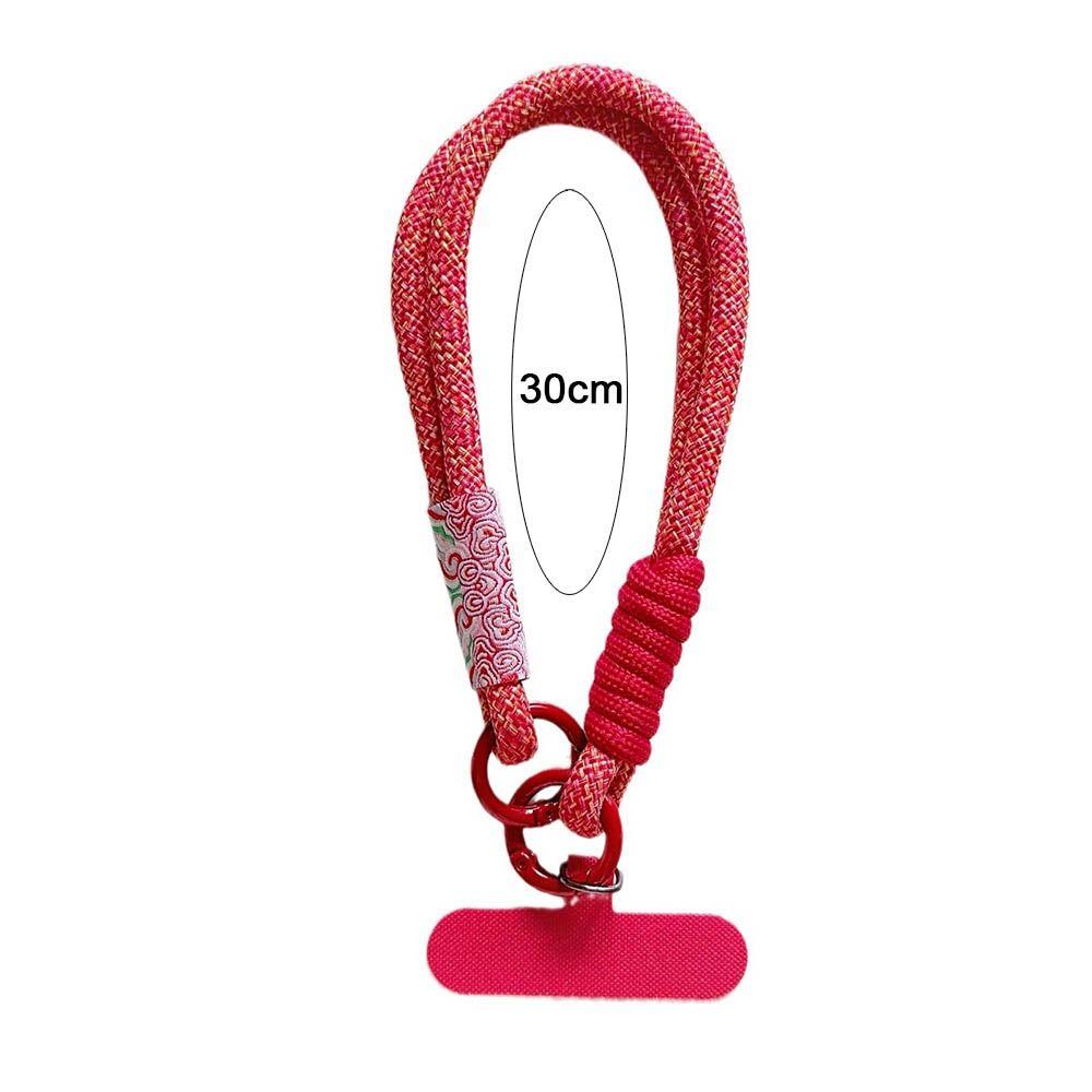 Handwoven Mobile Phone Lanyard Braided Hanging Rope Portable Phone Wrist Straps